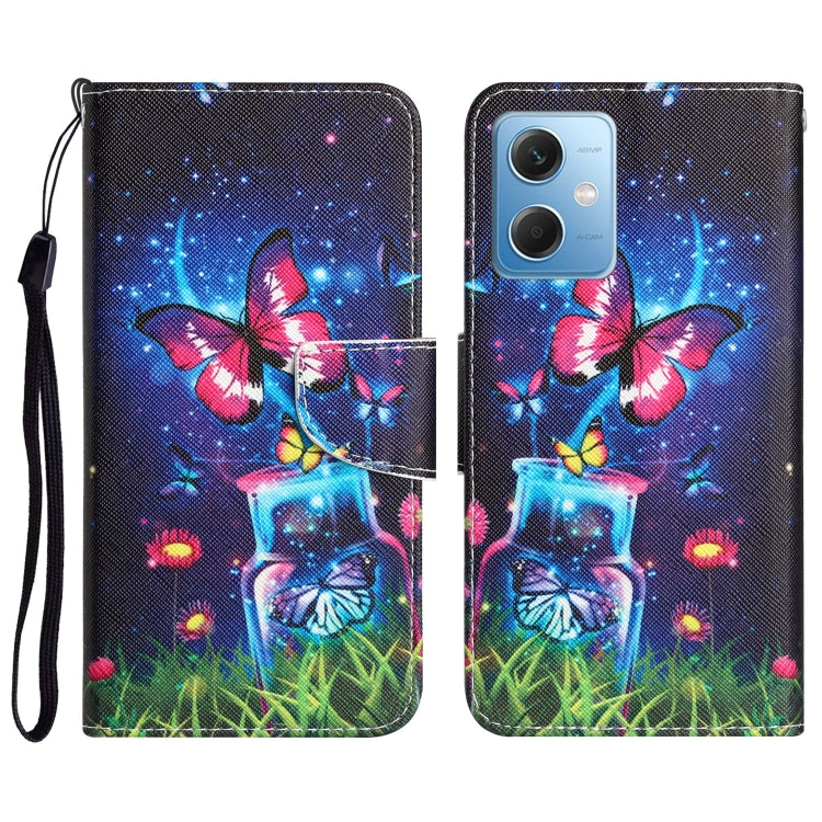 Custodia per telefono in pelle con disegno colorato, For Xiaomi Redmi Note 12 5G Global/Poco X5