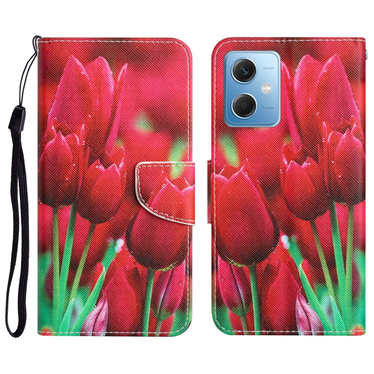 Custodia per telefono in pelle con disegno colorato, For Xiaomi Redmi Note 12 5G Global/Poco X5