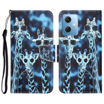 Custodia per telefono in pelle con disegno colorato, For Xiaomi Redmi Note 12 5G Global/Poco X5