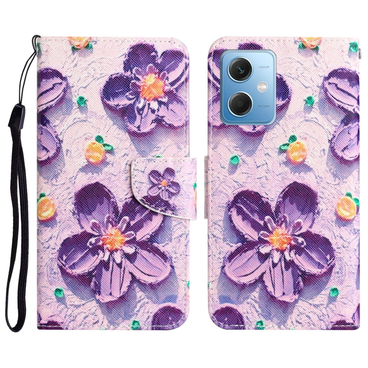 Custodia per telefono in pelle con disegno colorato, For Xiaomi Redmi Note 12 5G Global/Poco X5