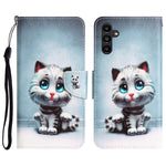 Custodia per telefono in pelle con disegno colorato, For Samsung Galaxy A24 4G