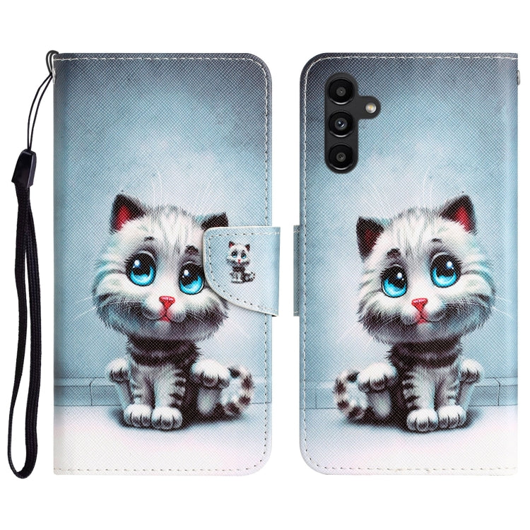 Custodia per telefono in pelle con disegno colorato, For Samsung Galaxy A24 4G