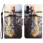 Custodia per telefono in pelle con disegno colorato, For Samsung Galaxy A24 4G