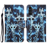 Custodia per telefono in pelle con disegno colorato, For Samsung Galaxy A24 4G