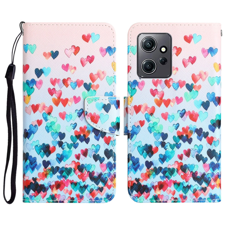 Custodia per telefono in pelle con disegno colorato, For Xiaomi Redmi Note 12 4G Global
