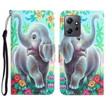 Custodia per telefono in pelle con disegno colorato, For Xiaomi Redmi Note 12 4G Global