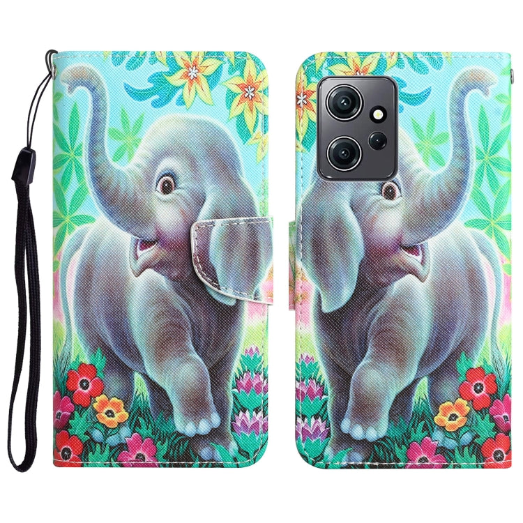 Custodia per telefono in pelle con disegno colorato, For Xiaomi Redmi Note 12 4G Global