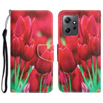 Custodia per telefono in pelle con disegno colorato, For Xiaomi Redmi Note 12 4G Global