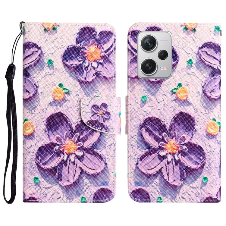 Custodia per telefono in pelle con disegno colorato, For Xiaomi Redmi Note 12 Pro 5G/Poco X5 Pro