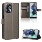 Custodia per telefono in pelle con trama a diamante, For Motorola Moto G13 / G23 4G, For Motorola Moto G53 5G, For Motorola Moto G73 5G, For OPPO Find N2