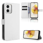 Custodia per telefono in pelle con trama a diamante, For Motorola Moto G13 / G23 4G, For Motorola Moto G53 5G, For Motorola Moto G73 5G, For OPPO Find N2