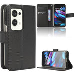 Custodia per telefono in pelle con trama a diamante, For Motorola Moto G13 / G23 4G, For Motorola Moto G53 5G, For Motorola Moto G73 5G, For OPPO Find N2