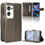 Custodia per telefono in pelle con trama a diamante, For Motorola Moto G13 / G23 4G, For Motorola Moto G53 5G, For Motorola Moto G73 5G, For OPPO Find N2