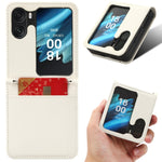 Custodia in pelle con trama a diamante per OPPO Find N2 Flip