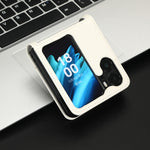 Custodia in pelle con trama a diamante per OPPO Find N2 Flip
