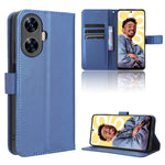 Custodia in pelle con trama a diamante per OPPO Find N2 Flip