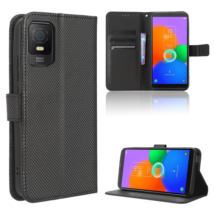 Custodia in pelle con trama a diamante per OPPO Find N2 Flip