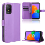 Custodia in pelle con trama a diamante per OPPO Find N2 Flip