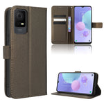 Custodia in pelle con trama a diamante per OPPO Find N2 Flip