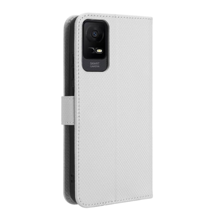 Custodia per telefono in pelle con trama a diamante, For TCL Ion X, For Tecno Spark Go 2023, For vivo V27 / V27 Pro / S16 / S16 Pro, For vivo V27e / S16e