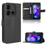Custodia per telefono in pelle con trama a diamante, For TCL Ion X, For Tecno Spark Go 2023, For vivo V27 / V27 Pro / S16 / S16 Pro, For vivo V27e / S16e
