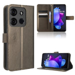 Custodia per telefono in pelle con trama a diamante, For TCL Ion X, For Tecno Spark Go 2023, For vivo V27 / V27 Pro / S16 / S16 Pro, For vivo V27e / S16e