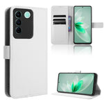 Custodia per telefono in pelle con trama a diamante, For TCL Ion X, For Tecno Spark Go 2023, For vivo V27 / V27 Pro / S16 / S16 Pro, For vivo V27e / S16e