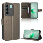 Custodia per telefono in pelle con trama a diamante, For TCL Ion X, For Tecno Spark Go 2023, For vivo V27 / V27 Pro / S16 / S16 Pro, For vivo V27e / S16e