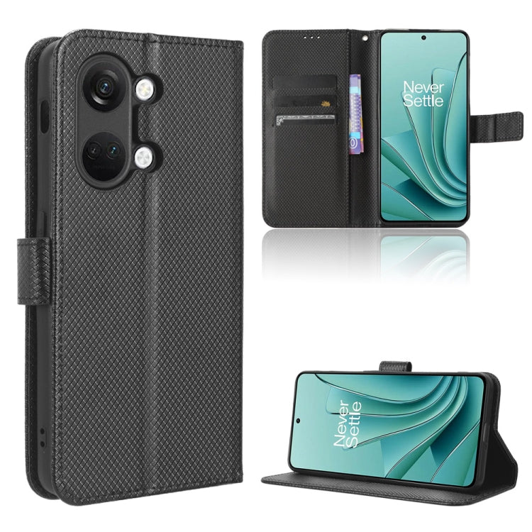 Custodia in pelle con trama a diamante per OnePlus Ace 2V