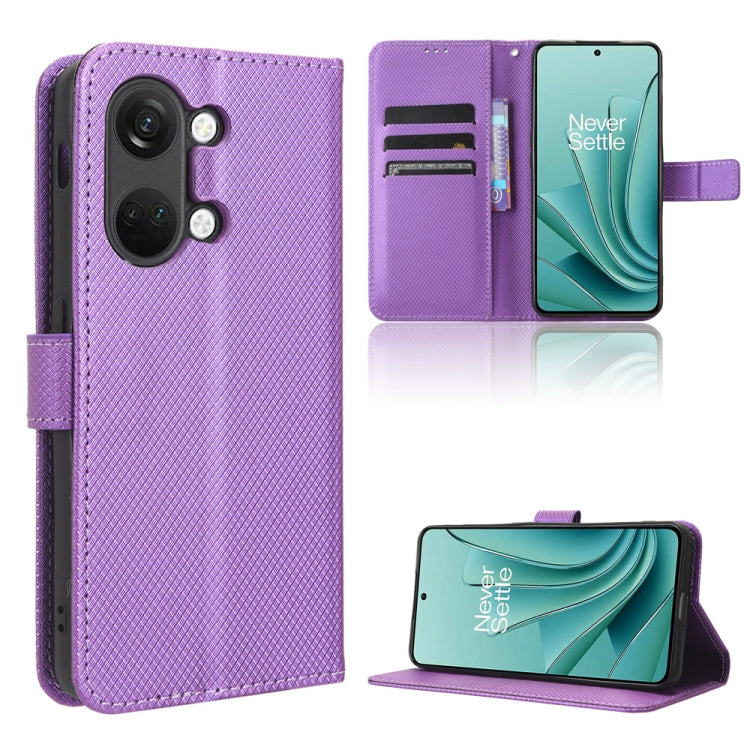 Custodia in pelle con trama a diamante per OnePlus Ace 2V