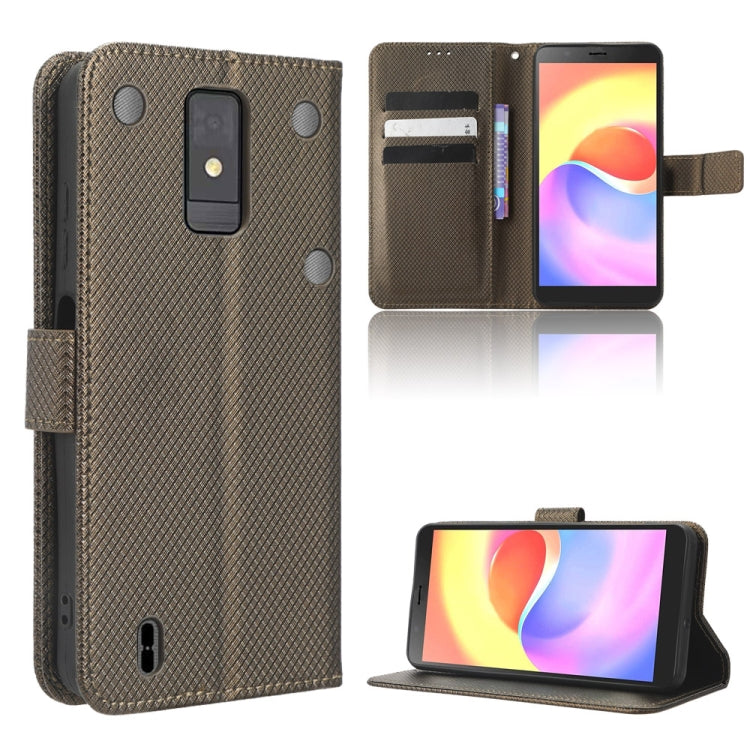 Custodia in pelle con trama a diamante per OnePlus Ace 2V
