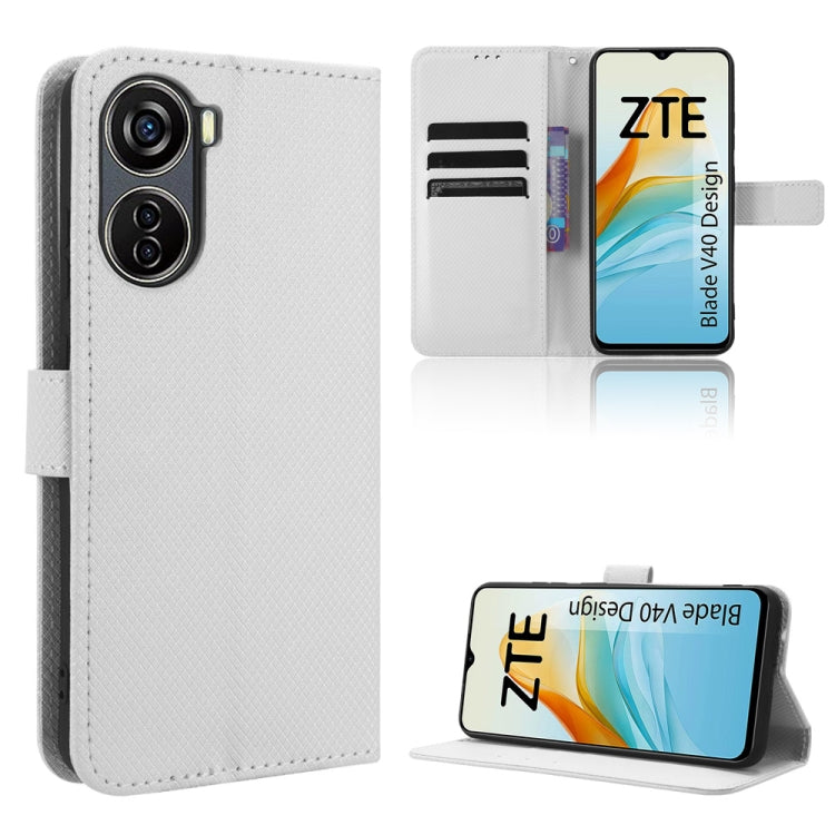 Custodia in pelle con trama a diamante per OnePlus Ace 2V