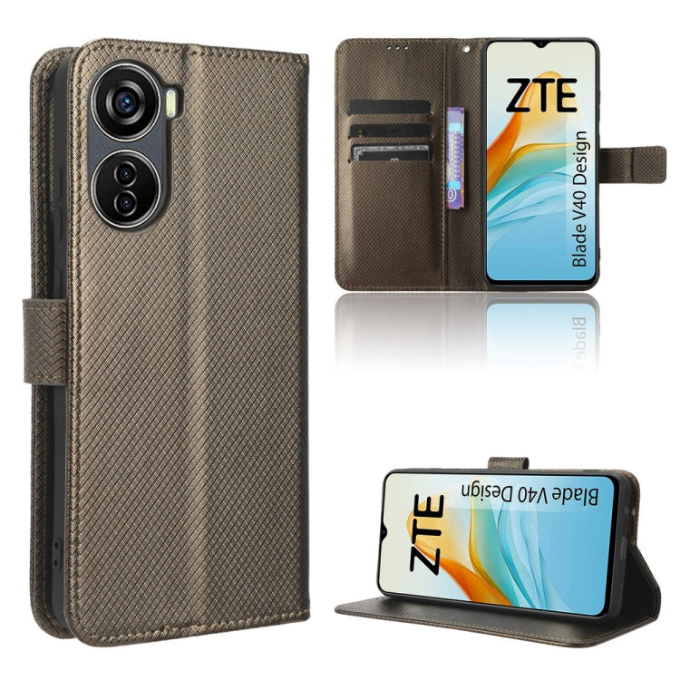 Custodia in pelle con trama a diamante per OnePlus Ace 2V