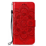 Custodia in pelle per telefono con motivo a goffratura Sun Mandala, For Samsung Galaxy A34 5G, For Samsung Galaxy A54 5G, For Samsung Galaxy S23 5G
