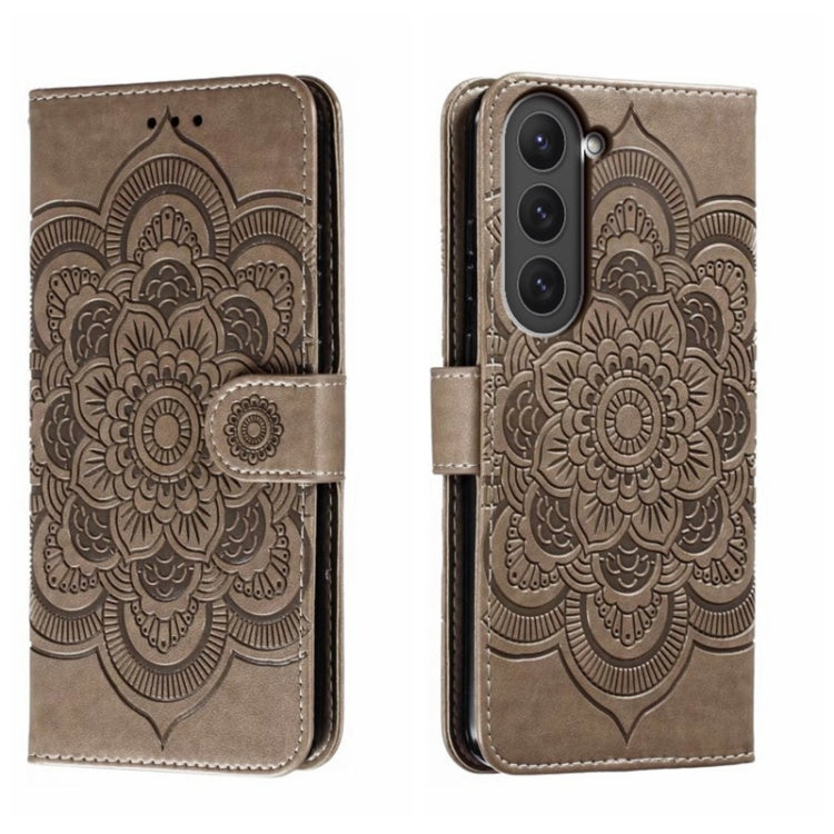 Custodia in pelle per telefono con motivo a goffratura Sun Mandala, For Samsung Galaxy A34 5G, For Samsung Galaxy A54 5G, For Samsung Galaxy S23 5G