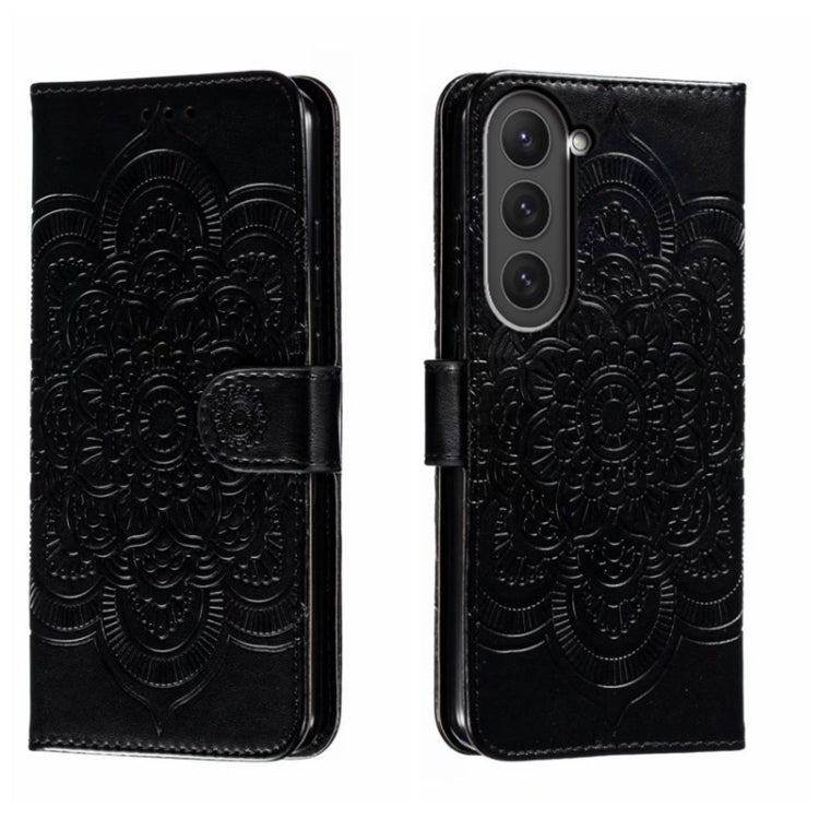 Custodia in pelle per telefono con motivo a goffratura Sun Mandala, For Samsung Galaxy A34 5G, For Samsung Galaxy A54 5G, For Samsung Galaxy S23 5G
