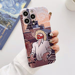 Custodia per PC lucida con pittura a olio con foro preciso, For iPhone 12 Pro, For iPhone 12 Pro Max, For iPhone 11, For iPhone 11 Pro Max