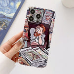Custodia per PC lucida con pittura a olio con foro preciso, For iPhone 12 Pro, For iPhone 12 Pro Max, For iPhone 11, For iPhone 11 Pro Max