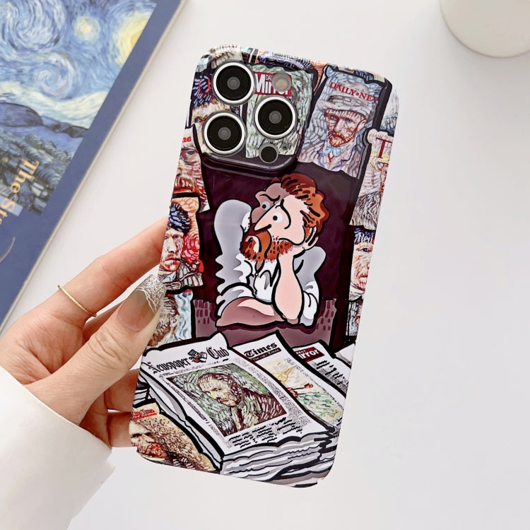 Custodia per PC lucida con pittura a olio con foro preciso, For iPhone 12 Pro, For iPhone 12 Pro Max, For iPhone 11, For iPhone 11 Pro Max