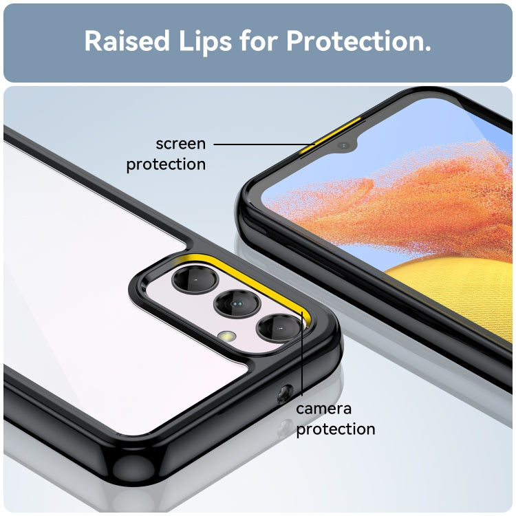 Custodia per telefono in acrilico + TPU serie colorata, For Samsung Galaxy M14 5G