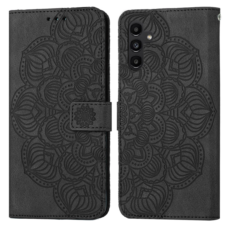 Custodia per cellulare in pelle flip goffrata con mandala, For Samsung Galaxy A24 4G, For Xiaomi Redmi 12C, For Xiaomi Redmi Note 12 4G Global, For Xiaomi Redmi Note 12 5G Global/Poco X5, For Xiaomi Redmi Note 12 Pro 5G/Poco X5 Pro