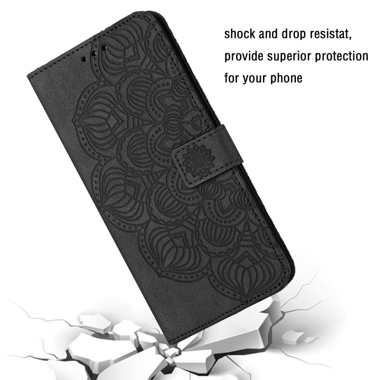 Custodia per cellulare in pelle flip goffrata con mandala, For Samsung Galaxy A24 4G, For Xiaomi Redmi 12C, For Xiaomi Redmi Note 12 4G Global, For Xiaomi Redmi Note 12 5G Global/Poco X5, For Xiaomi Redmi Note 12 Pro 5G/Poco X5 Pro