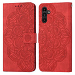Custodia per cellulare in pelle flip goffrata con mandala, For Samsung Galaxy A24 4G, For Xiaomi Redmi 12C, For Xiaomi Redmi Note 12 4G Global, For Xiaomi Redmi Note 12 5G Global/Poco X5, For Xiaomi Redmi Note 12 Pro 5G/Poco X5 Pro