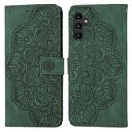 Custodia per cellulare in pelle flip goffrata con mandala, For Samsung Galaxy A24 4G, For Xiaomi Redmi 12C, For Xiaomi Redmi Note 12 4G Global, For Xiaomi Redmi Note 12 5G Global/Poco X5, For Xiaomi Redmi Note 12 Pro 5G/Poco X5 Pro