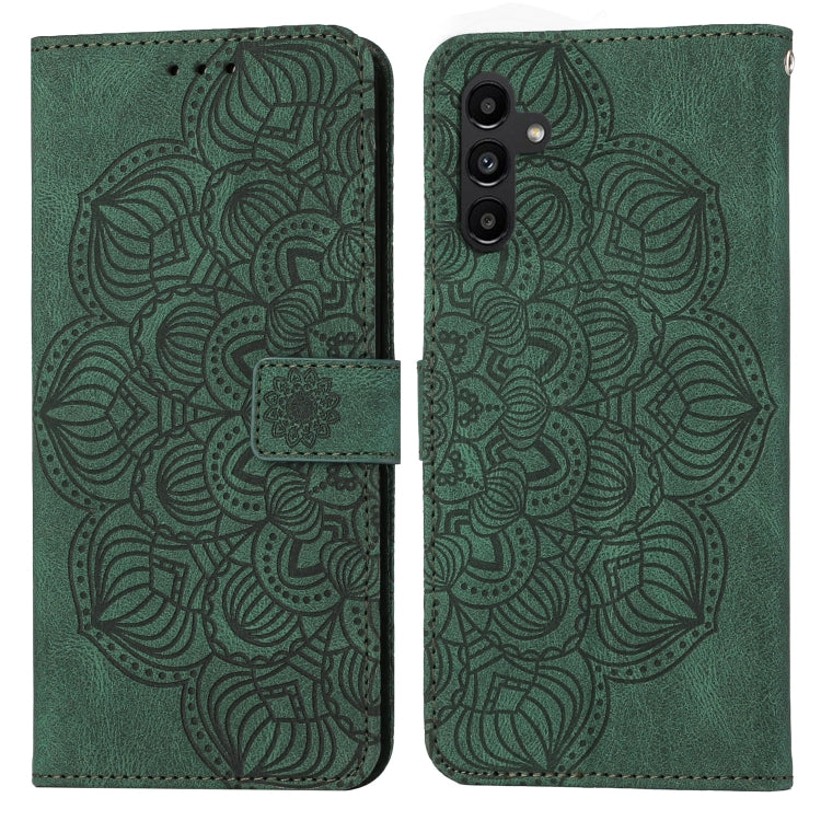 Custodia per cellulare in pelle flip goffrata con mandala, For Samsung Galaxy A24 4G, For Xiaomi Redmi 12C, For Xiaomi Redmi Note 12 4G Global, For Xiaomi Redmi Note 12 5G Global/Poco X5, For Xiaomi Redmi Note 12 Pro 5G/Poco X5 Pro
