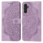 Custodia per cellulare in pelle flip goffrata con mandala, For Samsung Galaxy A24 4G, For Xiaomi Redmi 12C, For Xiaomi Redmi Note 12 4G Global, For Xiaomi Redmi Note 12 5G Global/Poco X5, For Xiaomi Redmi Note 12 Pro 5G/Poco X5 Pro