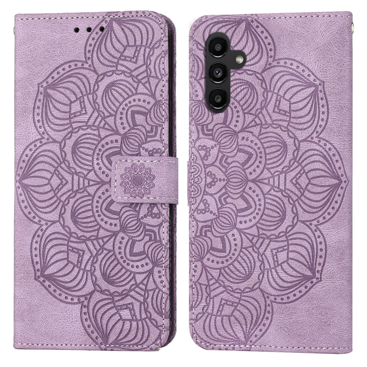 Custodia per cellulare in pelle flip goffrata con mandala, For Samsung Galaxy A24 4G, For Xiaomi Redmi 12C, For Xiaomi Redmi Note 12 4G Global, For Xiaomi Redmi Note 12 5G Global/Poco X5, For Xiaomi Redmi Note 12 Pro 5G/Poco X5 Pro