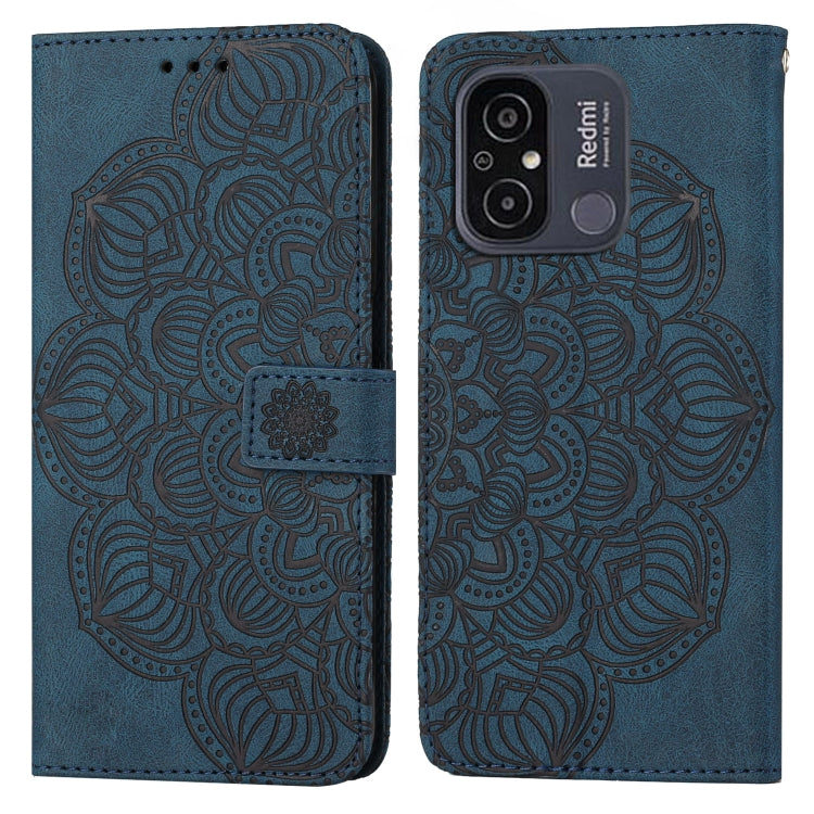 Custodia per cellulare in pelle flip goffrata con mandala, For Samsung Galaxy A24 4G, For Xiaomi Redmi 12C, For Xiaomi Redmi Note 12 4G Global, For Xiaomi Redmi Note 12 5G Global/Poco X5, For Xiaomi Redmi Note 12 Pro 5G/Poco X5 Pro