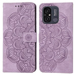 Custodia per cellulare in pelle flip goffrata con mandala, For Samsung Galaxy A24 4G, For Xiaomi Redmi 12C, For Xiaomi Redmi Note 12 4G Global, For Xiaomi Redmi Note 12 5G Global/Poco X5, For Xiaomi Redmi Note 12 Pro 5G/Poco X5 Pro