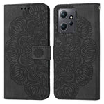 Custodia per cellulare in pelle flip goffrata con mandala, For Samsung Galaxy A24 4G, For Xiaomi Redmi 12C, For Xiaomi Redmi Note 12 4G Global, For Xiaomi Redmi Note 12 5G Global/Poco X5, For Xiaomi Redmi Note 12 Pro 5G/Poco X5 Pro